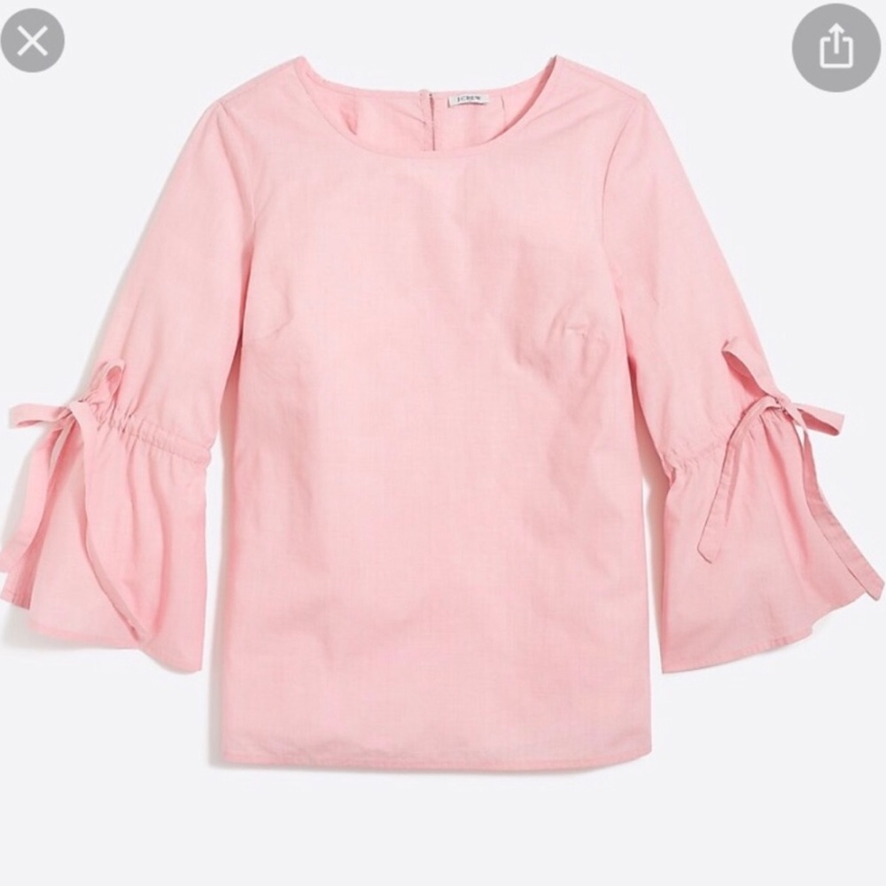 J. Crew Bow Sleeve Top